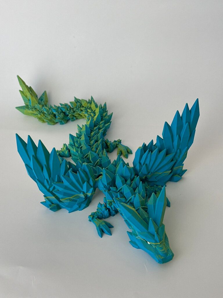 Crystalwing Dragon – Flexi 3D-geprint