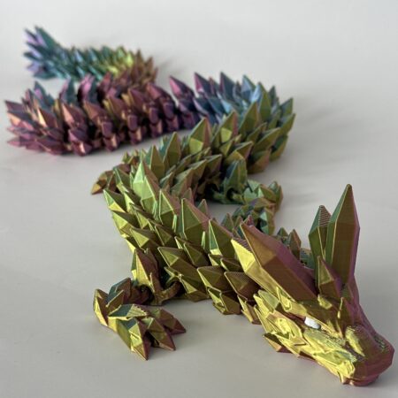 Crystal Dragon – 3D-geprint - Afbeelding 2